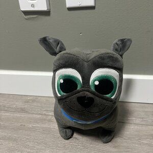 Disney Store Puppy Dog Pals Bingo Plush Grey Stuffed Animal 10"